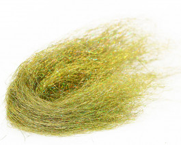 Dyed Holo Angel Hair, Golden Olive UVR / 24